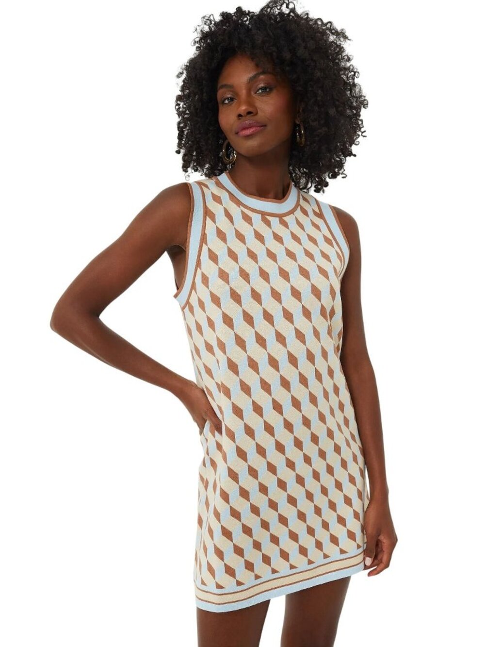 Tuckernuck Ocean Spray Knit Marie Dress in Geo XXLarge New Womens Comfy Shift